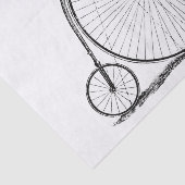 Hoge Wieler Fiets Penny Farthing Tissuepapier (Detail)