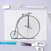 Hoge Wieler Fiets Penny Farthing Tissuepapier (Craft)