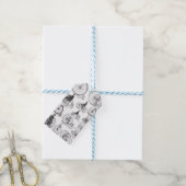 Hoge Wielerfiets Penny Farthing Cadeaulabel (Met Touw)