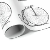 Hoge Wielerfiets Penny Farthing Cadeaupapier (Rol Hoek)