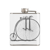Hoge Wielerfiets Penny Farthing Heupfles (Achterkant)