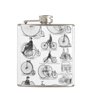 Hoge Wielerfiets Penny Farthing Heupfles
