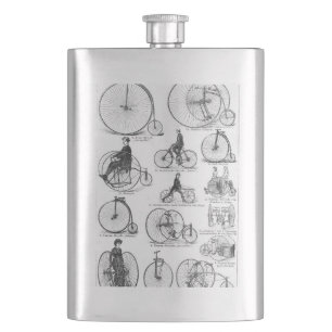 Hoge Wielerfiets Penny Farthing Heupfles