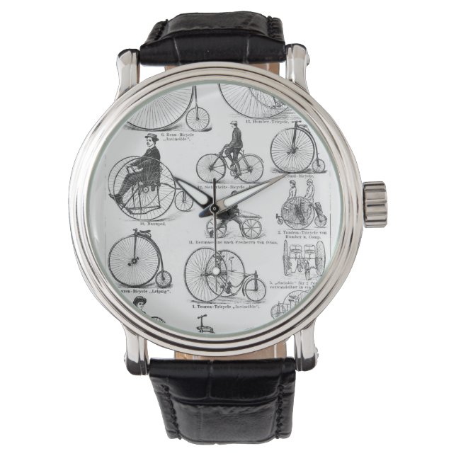 Hoge Wielerfiets Penny Farthing Horloge (Voorkant)