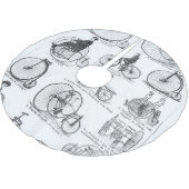 Hoge Wielerfiets Penny Farthing Kerstboom Rok (Gekanteld)