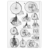 Hoge Wielerfiets Penny Farthing Klembord (Achterkant)