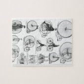 Hoge Wielerfiets Penny Farthing Legpuzzel (Horizontaal)