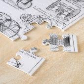 Hoge Wielerfiets Penny Farthing Legpuzzel (Zijkant)