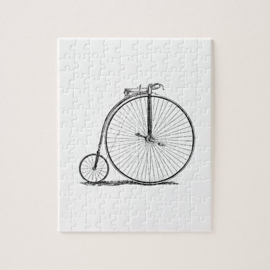 Hoge Wielerfiets Penny Farthing Legpuzzel (Verticaal)