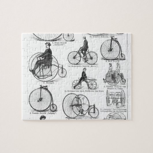 Hoge Wielerfiets Penny Farthing Legpuzzel (Horizontaal)
