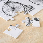 Hoge Wielerfiets Penny Farthing Legpuzzel (Zijkant)
