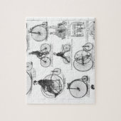 Hoge Wielerfiets Penny Farthing Legpuzzel (Verticaal)