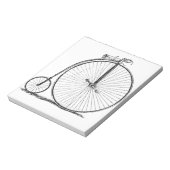 Hoge Wielerfiets Penny Farthing Notitieblok (Linkerzijde)