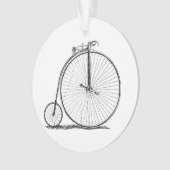 Hoge Wielerfiets Penny Farthing Ornament (voorkant)