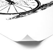 Hoge Wielerfiets Penny Farthing Perfect Poster (Hoek)