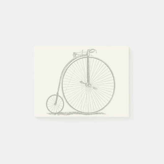 Hoge Wielerfiets Penny Farthing Post-it® Notes (Voorkant)