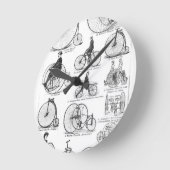 Hoge Wielerfiets Penny Farthing Ronde Klok (Hoek)
