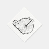 Hoge Wielerfiets Penny Farthing Servetten (Hoek)