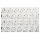 Hoge Wielerfiets Penny Farthing Stof (Fat Quarter)