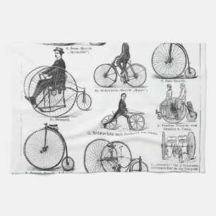 Hoge Wielerfiets Penny Farthing Theedoek
