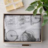 Hoge Wielerfiets Penny Farthing Tissuepapier (Geschenk)