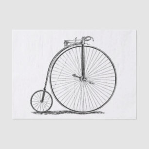 Hoge Wielerfiets Penny Farthing Tissuepapier