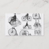 Hoge Wielerfiets Penny Farthing Visitekaartje (Achterkant)