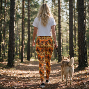 Hoge Woestijn Terrein Bigfoot Patroon Leggings