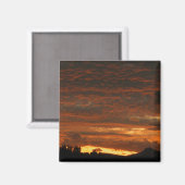 Hoge woestijn zonsondergang magneet #1 (Voorkant / Achterkant)