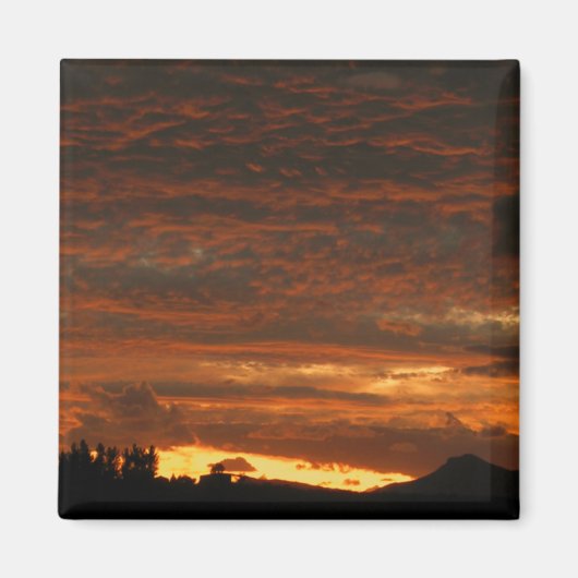 Hoge woestijn zonsondergang magneet #1 (Voorkant)