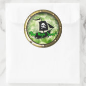 Hoge Zeeen Podcast Ronde Sticker (Tas)