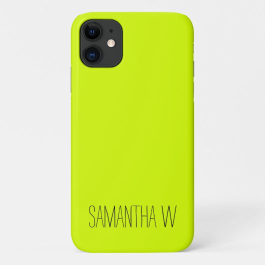 Hoge zichtbaarheid Neon Yellow Case-Mate iPhone Case (Achterkant)