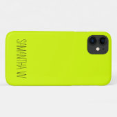 Hoge zichtbaarheid Neon Yellow Case-Mate iPhone Case (Achterkant (horizontaal))
