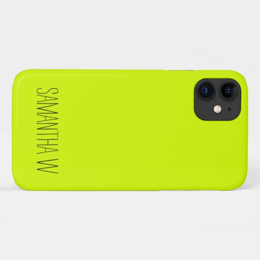 Hoge zichtbaarheid Neon Yellow Case-Mate iPhone Case (Achterkant (horizontaal))