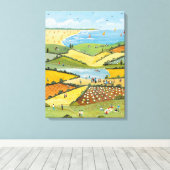 Hoge zomer 2 canvas afdruk (Insitu (Houten vloer))