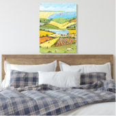 Hoge zomer 2 canvas afdruk (Insitu (Slaapkamer))