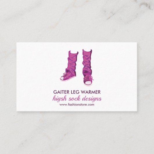 Hogedruk gaiter been Warmer Visitekaartje (Voorkant)