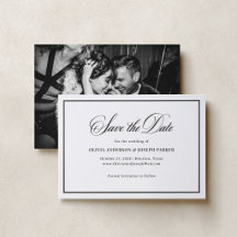 Hogedruk Old Money Huwelijk Save the Date
