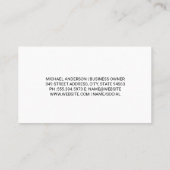 Hogedrukreiniger Arbeider | Water Zeep Bellen Visitekaartje (Achterkant)