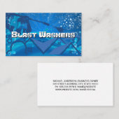 Hogedrukreiniger Arbeider | Water Zeep Bellen Visitekaartje (Voorkant / Achterkant)