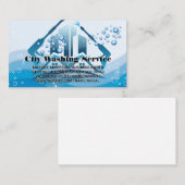 Hogedrukreiniger | Gebouwen | Zeepbellen Visitekaartje (Voorkant / Achterkant)