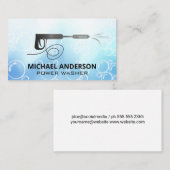 Hogedrukreiniger Logo | Zeepbellen Visitekaartje (Voorkant / Achterkant)