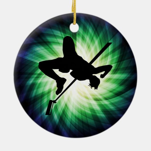 hogedruksilhouet; koel keramisch ornament (Achterkant)