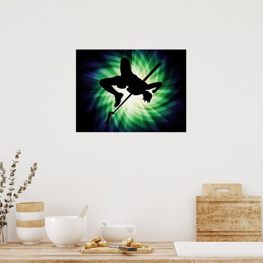 hogedruksilhouet; koel poster (Keuken)