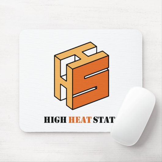 Hogehitte Stats Mousepad Muismat (Met muis)