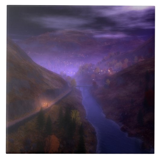 Hogeland Home Lights Decoratieve Tegel / Trivet Tegeltje (Voorkant)