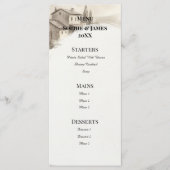 Hogeland Kasteel Schets Bruiloftsmenu Menu (Voorkant)