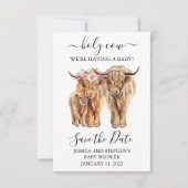 Hogeland Koe Couples Shower Save the Date (Voorkant)