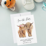 Hogeland Koe Couples Shower Save the Date<br><div class="desc">Dit ontwerp kan op het gebied worden gepersonaliseerd dat door de foto en/of tekst te veranderen wordt verstrekt. Of het kan worden aangepast door te klikken deze Sjabloon personaliseert en dan de klik te kiezen om verdere optie aan te passen en de kleur van de achtergrond te schrappen of te...</div>