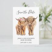 Hogeland Koe Couples Shower Save the Date (Staand voorkant)